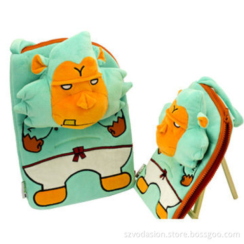 2014 New Hot Cartoon Design Soft Fuzz Carrying Bag for iPad Mini